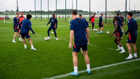 Manchester United training