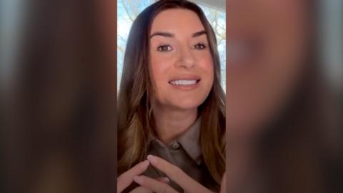 Dani Dyer on a video call