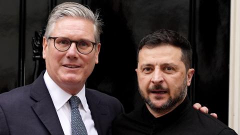 Sir Keir Starmer welcomed Ukrainian President Volodymyr Zelensky to 10 Downing Street last week. 