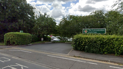 Entrance to The Leicestershire Golf Club on Gartree Road, Leicester