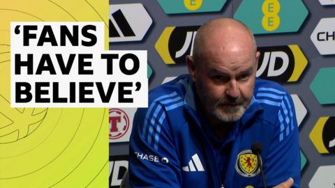 Scotland head coach Steve Clarke