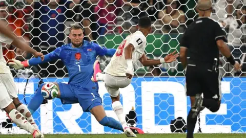 Bart Verbruggen makes save for Netherlands