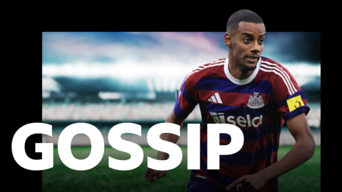 Alexander Isak and the gossip logo