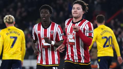 Sheffield United celebrate scoring