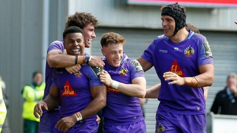 Exeter Chiefs celebrate