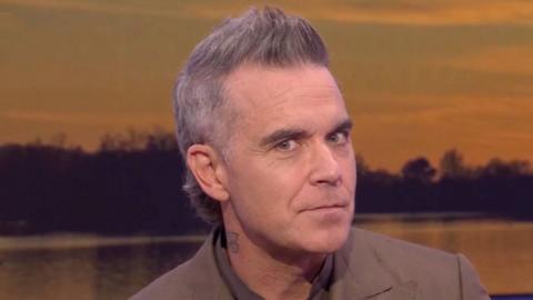 Robbie Williams on the One Show. 