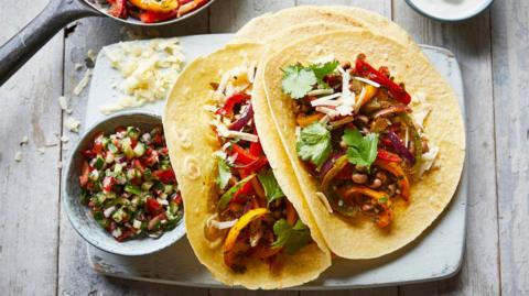 Vegetable fajitas