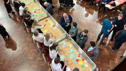 votes being counted in Ipswich