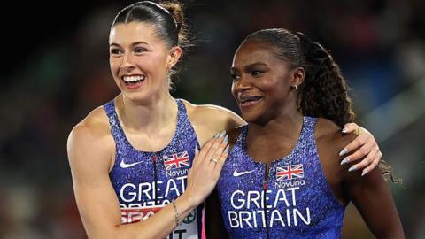 Amy Hunt and Dina Asher-Smith