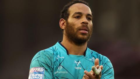 Leroy Cudjoe after a game for Huddersfield Giants