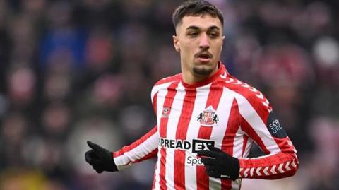 Milan Aleksic in action for Sunderland