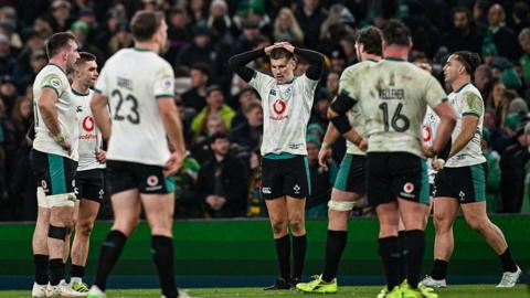 Sam Prendergast dejected