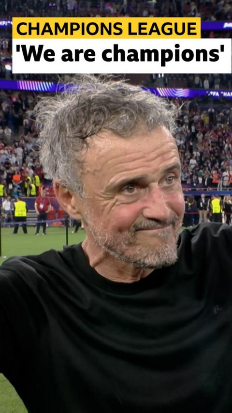 PSG manager Luis Enrique