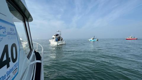 Fishing boats on the solent