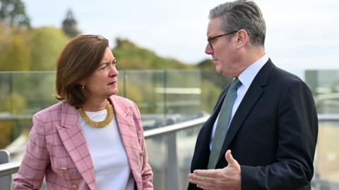 Eluned Morgan a Syr Keir Starmer