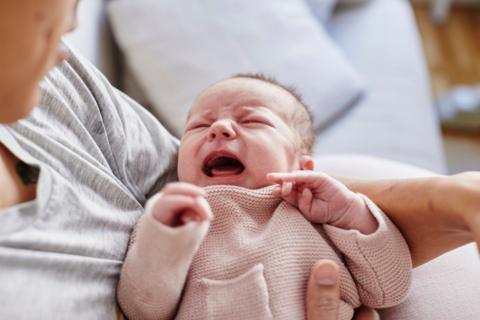 A baby crying
