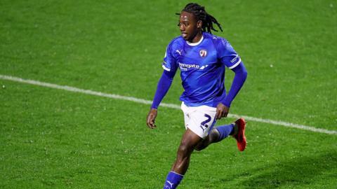 Ryheem Sheckleford in action for Chesterfield 