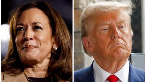 Kamala Harris and Donald Trump 