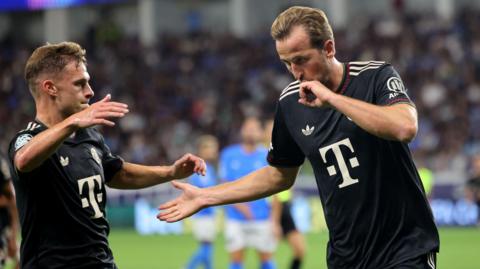 Harry Kane celebrates a goal