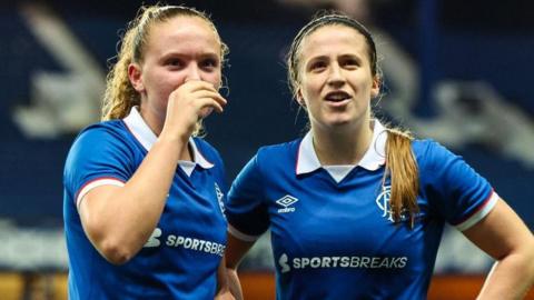 Rangers' Mia McAulay and Laura Berry