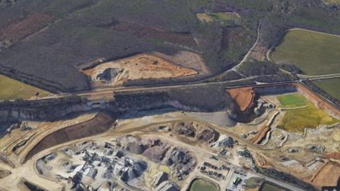 Oaken Wood from a bird's eye view.