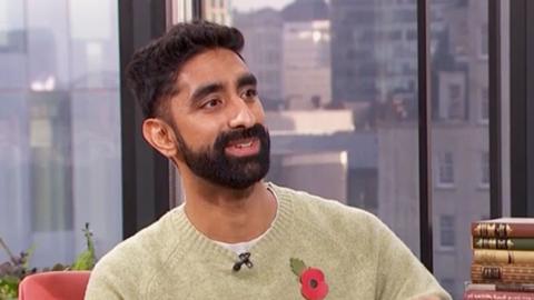 Dr Kas on the set of Morning Live.