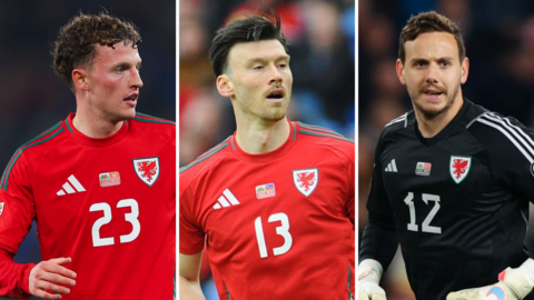 Nathan Broadhead, Kieffer Moore and Danny Ward