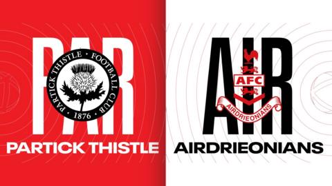 Partick Thistle and Airdrieonians badges