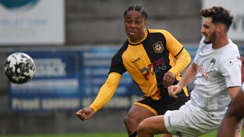 Moses Alexander-Walker in action for Newport