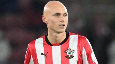 Will Smallbone in action for Southampton 