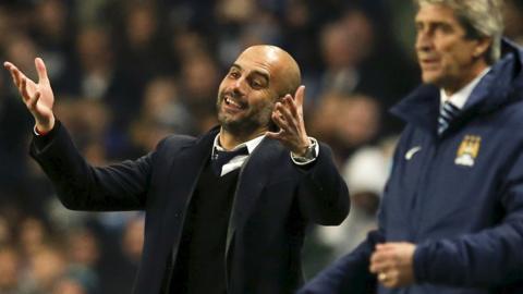 Pep Guardiola and Manuel Pellegrini