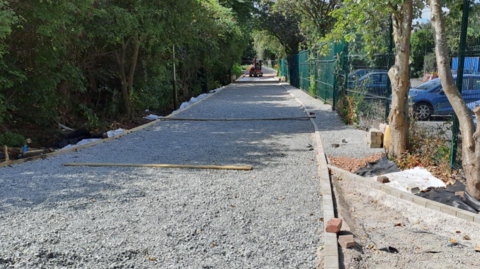 A new path surface in Rally Park