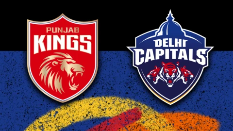 Punjab Kings v Delhi Capitals badge graphic