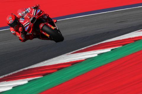 Spain's Marc Marquez riding the Lenovo Ducati during Qualifying for the MotoGP of Austria at Red Bull Ring in Spielberg, Austria. Photo by Gold & Goose Photography
