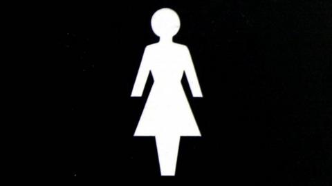 Toilet sign