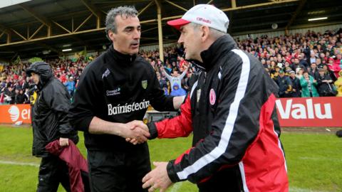 Jim McGuinness and Mickey Harte