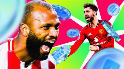 Article ranking each team's FPL assets, illustrated by pictures of Igor Thiago and Bruno Fernandes