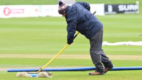 Heavy rain made playing conditions hazardous in Hove