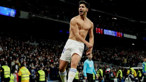 Marco Asensio celebrates