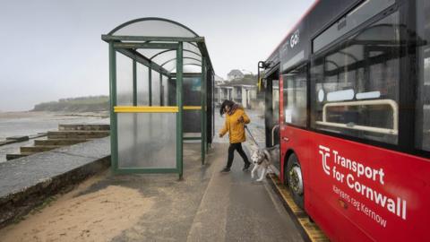 Cornwall bus passenger