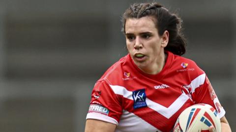 Carrie Roberts won the Super League, league shield and Challenge Cup at St Helens