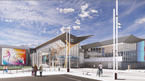 Artist's impression of the planned redevelopment of Dundonald International Ice Bowl