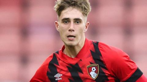 Finn Tonks in action for AFC Bournemouth's youth team