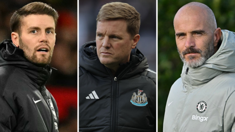 Fabian Hurzeler , Eddie Howe and Enzo Maresca
