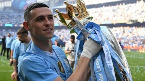 Foden with trophy