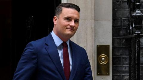 Wes Streeting leaves 10 Downing St on 13 May