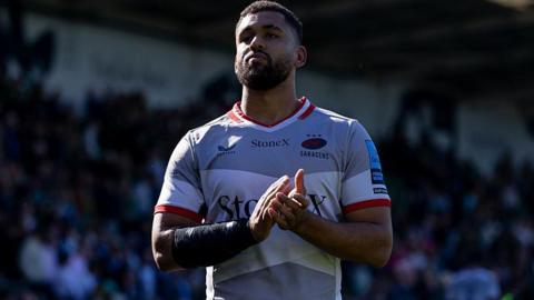 Andy Onyeama-Christie applauds Saracens fans