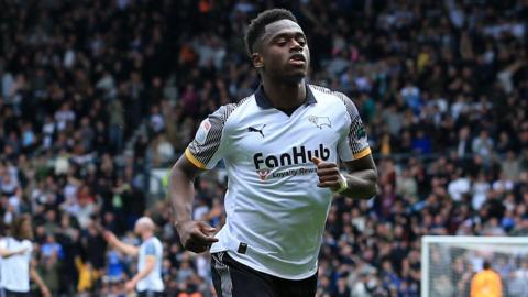 Jaydon Banel scores for Derby