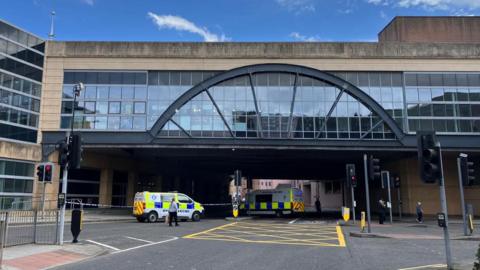 Police have closed roads in Inverness