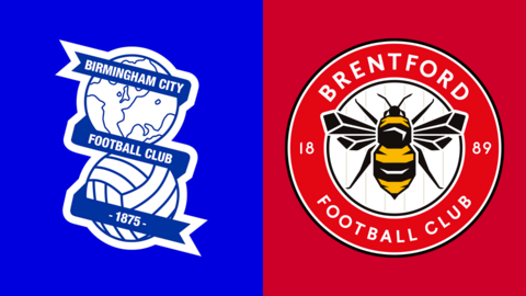 Birmingham City and Brentford club badges
